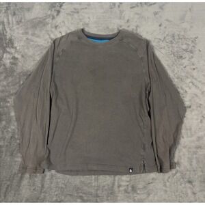 The North Face Men's Dark Taupe Long Raglan Sleeve Oversize Tee‎ Size M